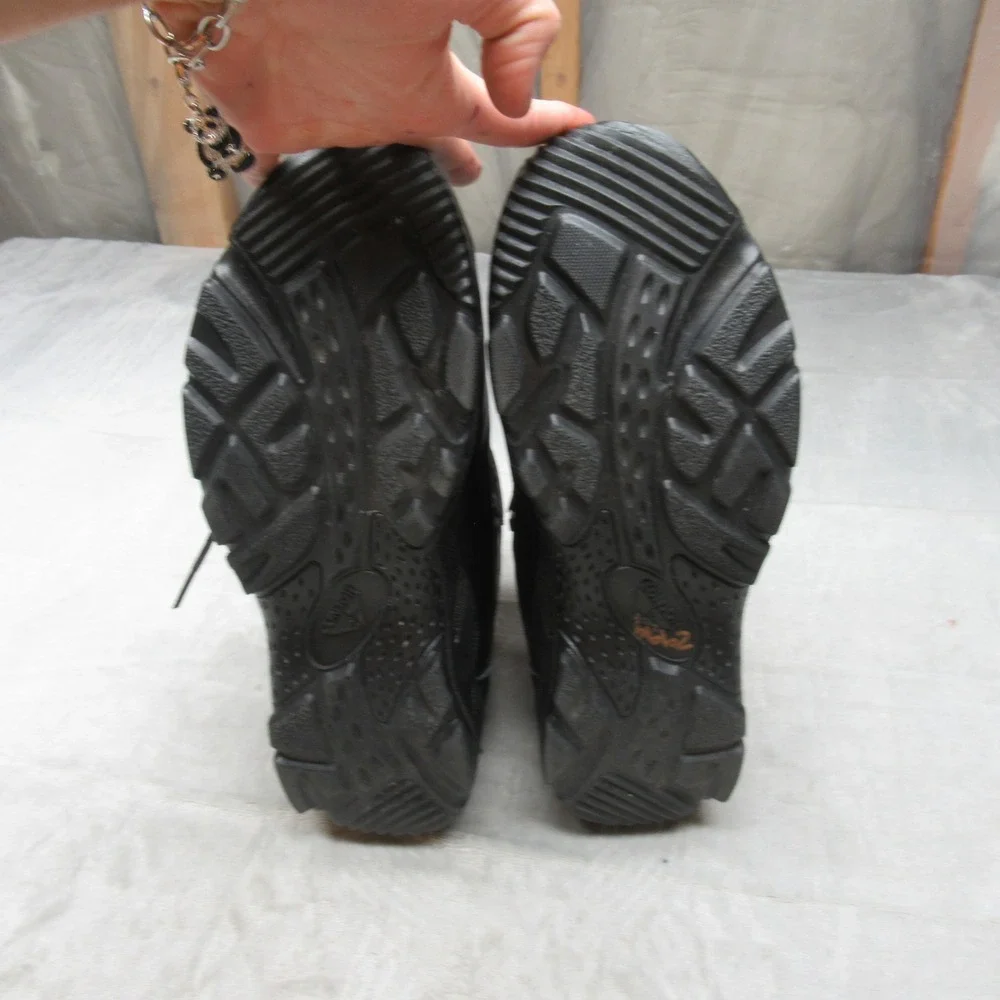 Condor Men 12 Work Boots Black Leather Steel Toe Lace Up Rain Slip Resistant NEW